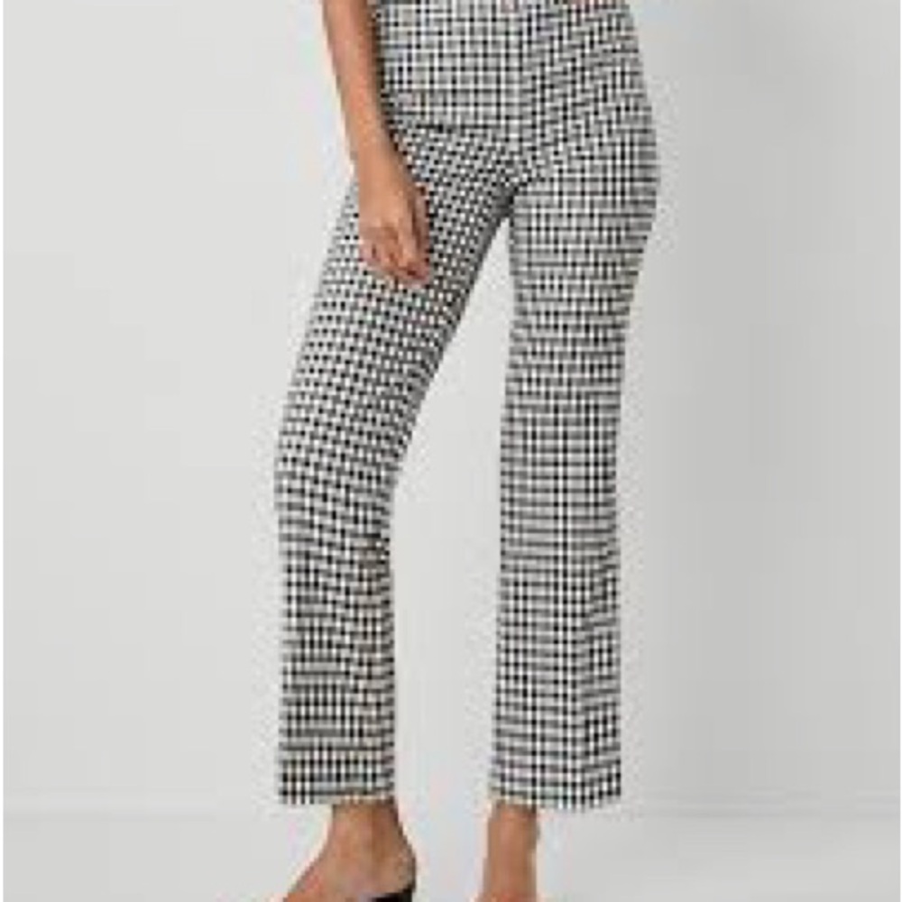 Zara Black and White Checkered Pants